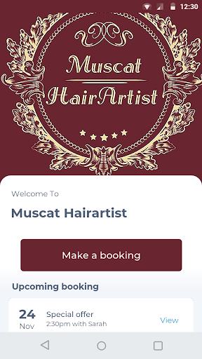 Android application Muscat Hairartist screenshort