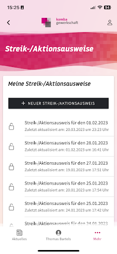 meine komba Screen 2