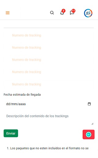 Pronto Cargo Screen 3