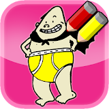Coloring book underpants games icon