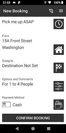 Aura Taxis Washington Screen 2