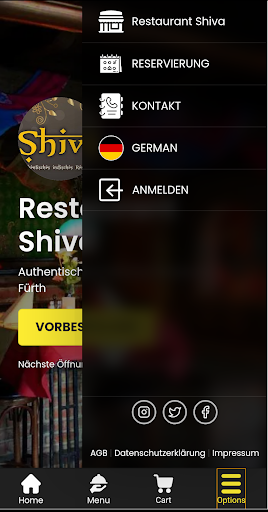 Restaurant Shiva Screen 2