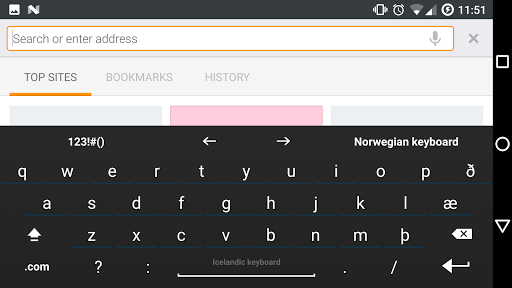 Android application Icelandic for AnySoftKeyboard screenshort