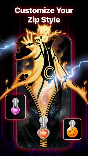 Zipper Lock Screen  Style