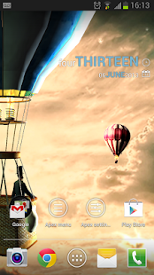 Screenshot van hete luchtballon 3D-achtergrond