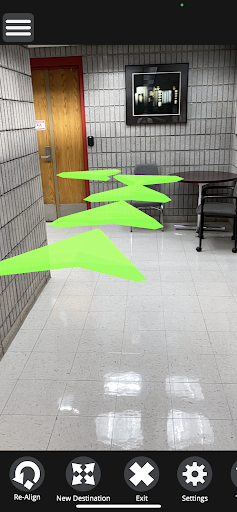Android application AR Navigation screenshort