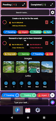 Android application LemmeTask screenshort