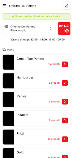 Officina Del Panino Screen 2