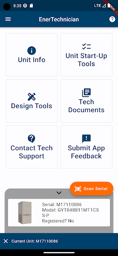 Android application EnerTechnician screenshort