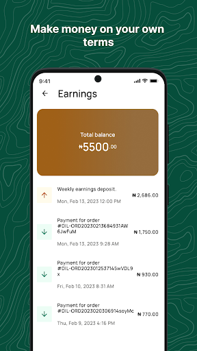 Dilivva Partner Screen 2