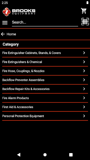 Brooks Equipment Screen 3