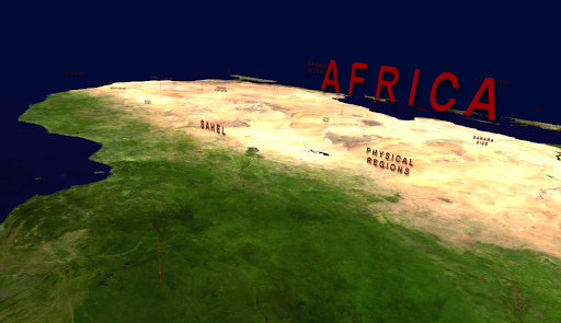 Android application Africa Geography VR screenshort