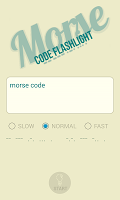screenshot of Morse code flashlight