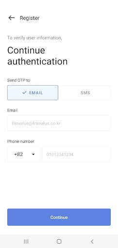 BSA Authenticator Screen 2