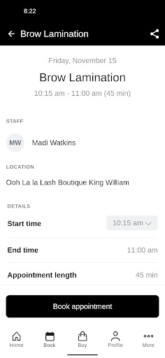 Ooh La La Lash Boutique Screenshot 3 - AppWisp.com