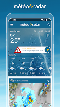 Météo & Radar - pluie et vent