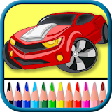 Cars coloring pages game icon