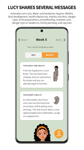 LUCY | Pregnancy information Screen 2
