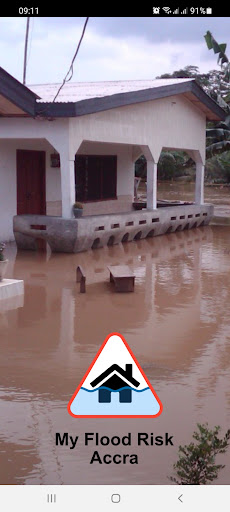 Android application My Flood Risk Accra screenshort