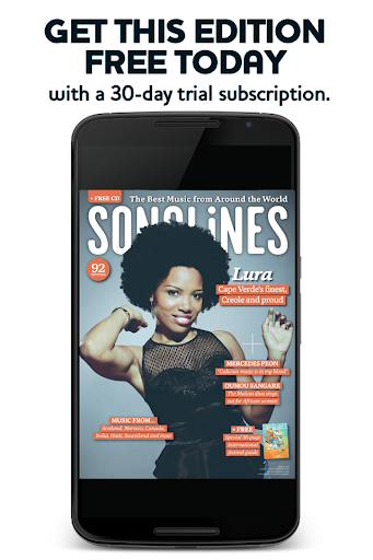 Android application Songlines Magazine screenshort