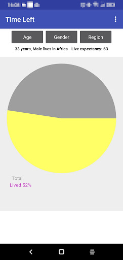 Android application Time Left screenshort