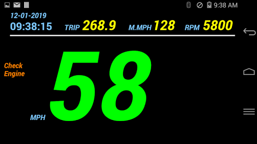 Android application ADD-PRO (full-feature BT OBD2 screenshort