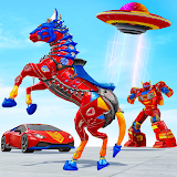 Horse Robot Car Game Robot War icon