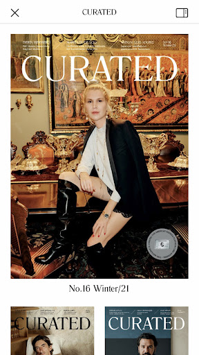 Android application Curated Magazine screenshort