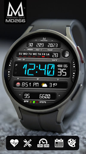 MD266 Classic Watch Face screenshot 4