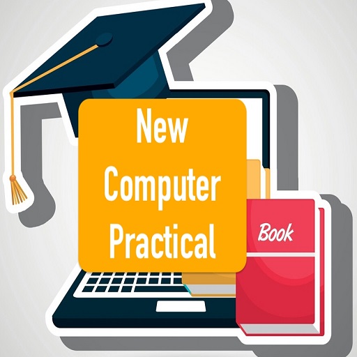 Computer school books logo