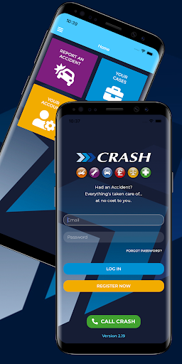 Android application CRASH Services screenshort