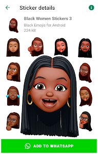 Black Emojis for WhatsApp