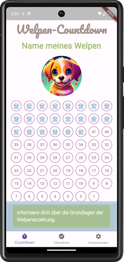 Android application Welpencountdown screenshort