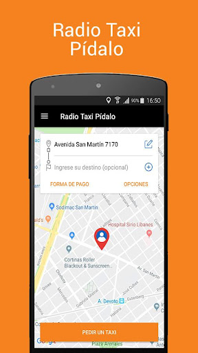Android application Radio Taxi Pídalo screenshort