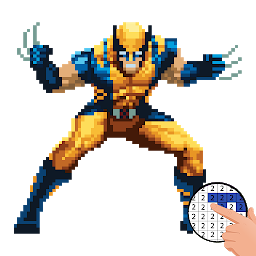 Obraz ikony: Pixel Color Puzzle Superheroes