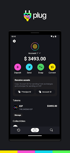 Android application Plug - Crypto Wallet screenshort