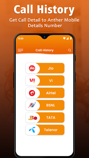 Screenshot of Call History :Get Call Details