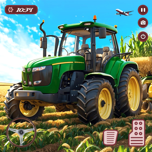 Village Tractor Farming Games