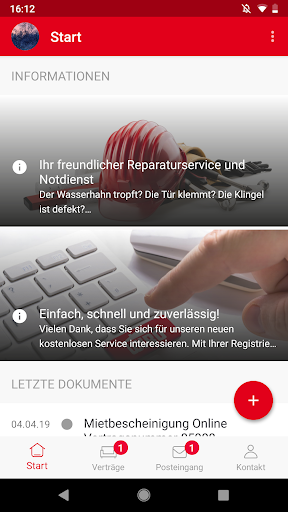 Android application WIRO Online KundenCenter screenshort