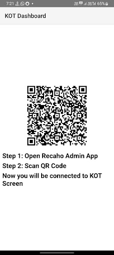 Android application Recaho KOT Dashboard screenshort