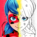 Miraculous Ladybug & Cat Noir. Color by n 1.1.1 APK ダウンロード