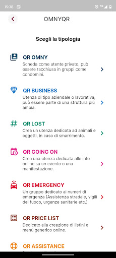 Android application OmnyQR screenshort
