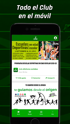 Android application Club Atletismo Cordobés screenshort
