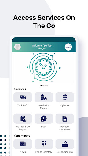 Android application Natgaz screenshort
