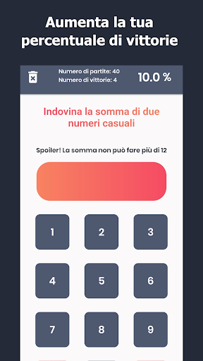 Indovina la somma Screen 2