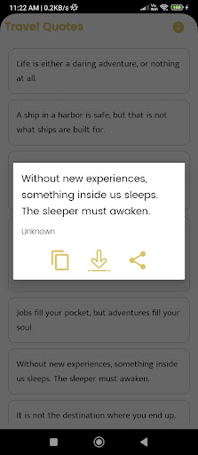 Travel Quotes and Sayings Screen 3