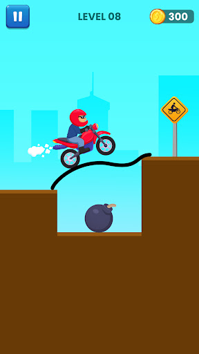 Android application Draw Road Game : Bridge Puzzle screenshort
