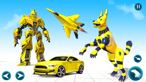 Wild Jackal Robot Car Transform Mega Robot Games 2.7 screenshots 1