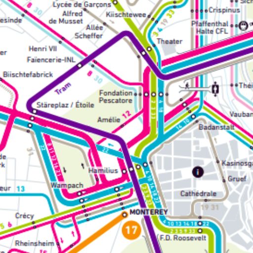 Luxembourg Transport Map 2025 Descarga en Windows
