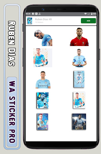 Ruben Dias - WA Sticker Pro Screen 3